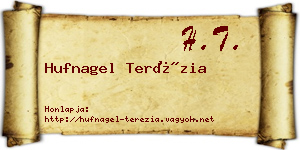 Hufnagel Terézia névjegykártya