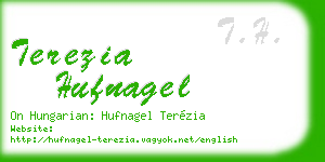 terezia hufnagel business card