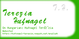 terezia hufnagel business card